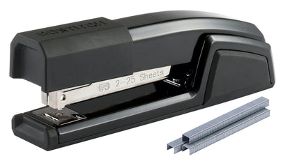 Bostitch Office Epic Metal 3 in 1 Stapler, 25 Sheet Capacity, Includes 210 Staples in Staple Storage Compartment & Integrated Remover,