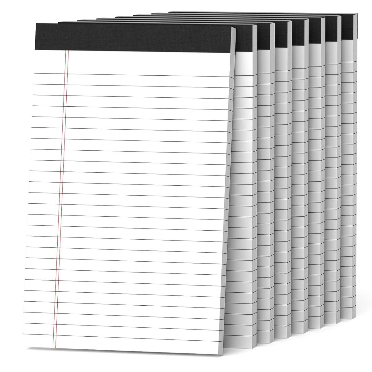 Nichela 5" x 8" Note Pads 12 Pack of Legal Pads 30 Sheets Notepad College Ruled Small Writing Pads Perforated Pages Paper Pads 80GSM Heavyweight Paper Note Pads for Home, Office, or School