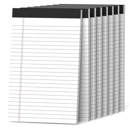 Nichela 5" x 8" Note Pads 12 Pack of Legal Pads 30 Sheets Notepad College Ruled Small Writing Pads Perforated Pages Paper Pads 80GSM Heavyweight Paper Note Pads for Home, Office, or School