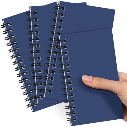 Jutom 18 Pcs Small Spiral Notebook Memo Pad 3x5, Orange