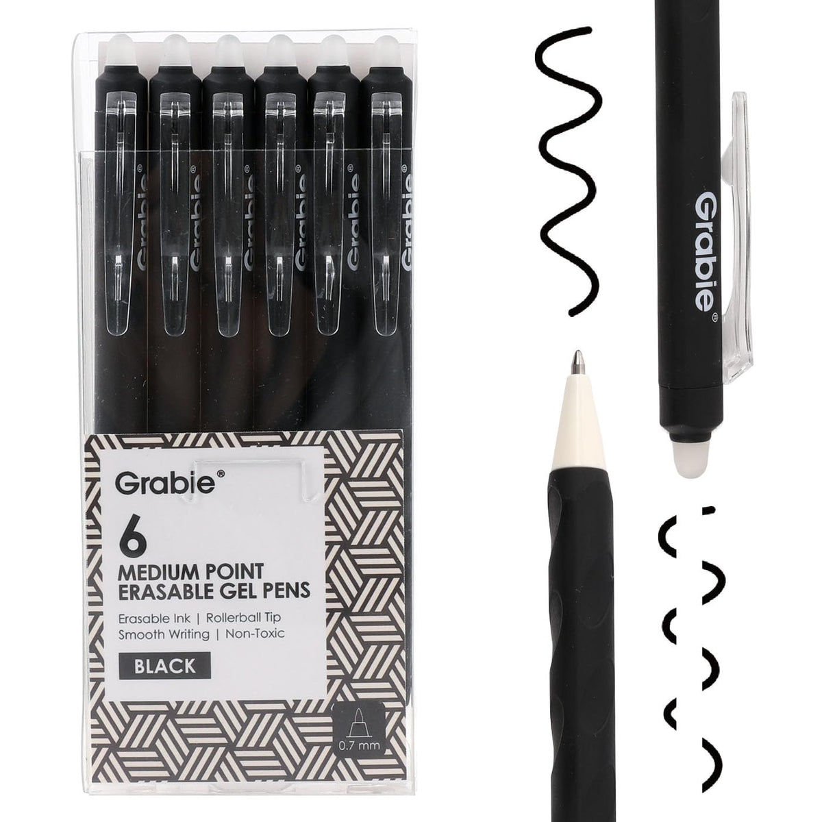 Grabie Erasable Gel Pens, 9 Color 0.7 mm Point, Rustic Reverie