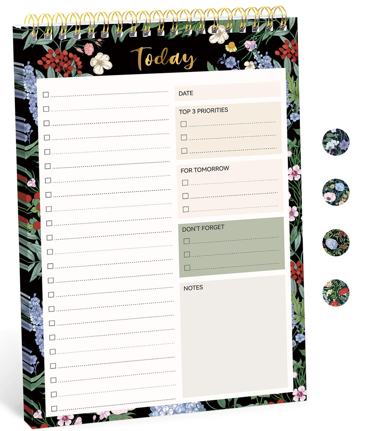 Taja To Do List Notepad, Undated Daily Planner for Work and Goal Setting