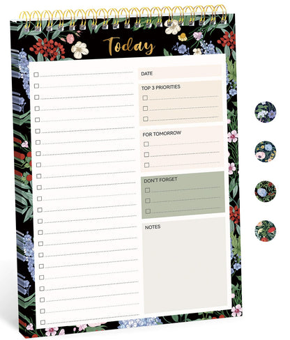 Taja To Do List Notepad, Undated Daily Planner for Work and Goal Setting