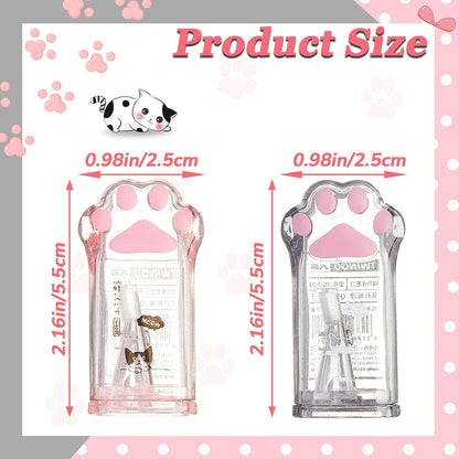 Chinco 4 Pcs Cat Paw Pencil Sharpeners Manual Cute Sharpeners for Kids