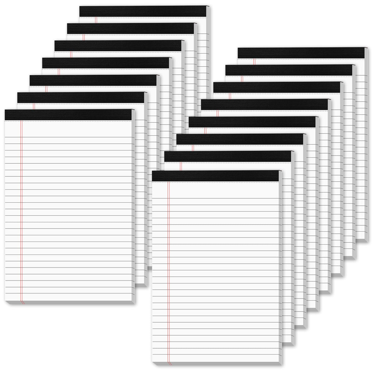 12 Pack Note Pads 5x8 Small Legal Pads White Notepads 5x8 Inch Paper Pads