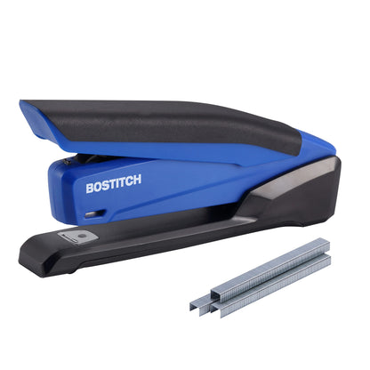 Bostitch Office Executive 3 in 1 Stapler, One Finger, 20 Sheet, Red