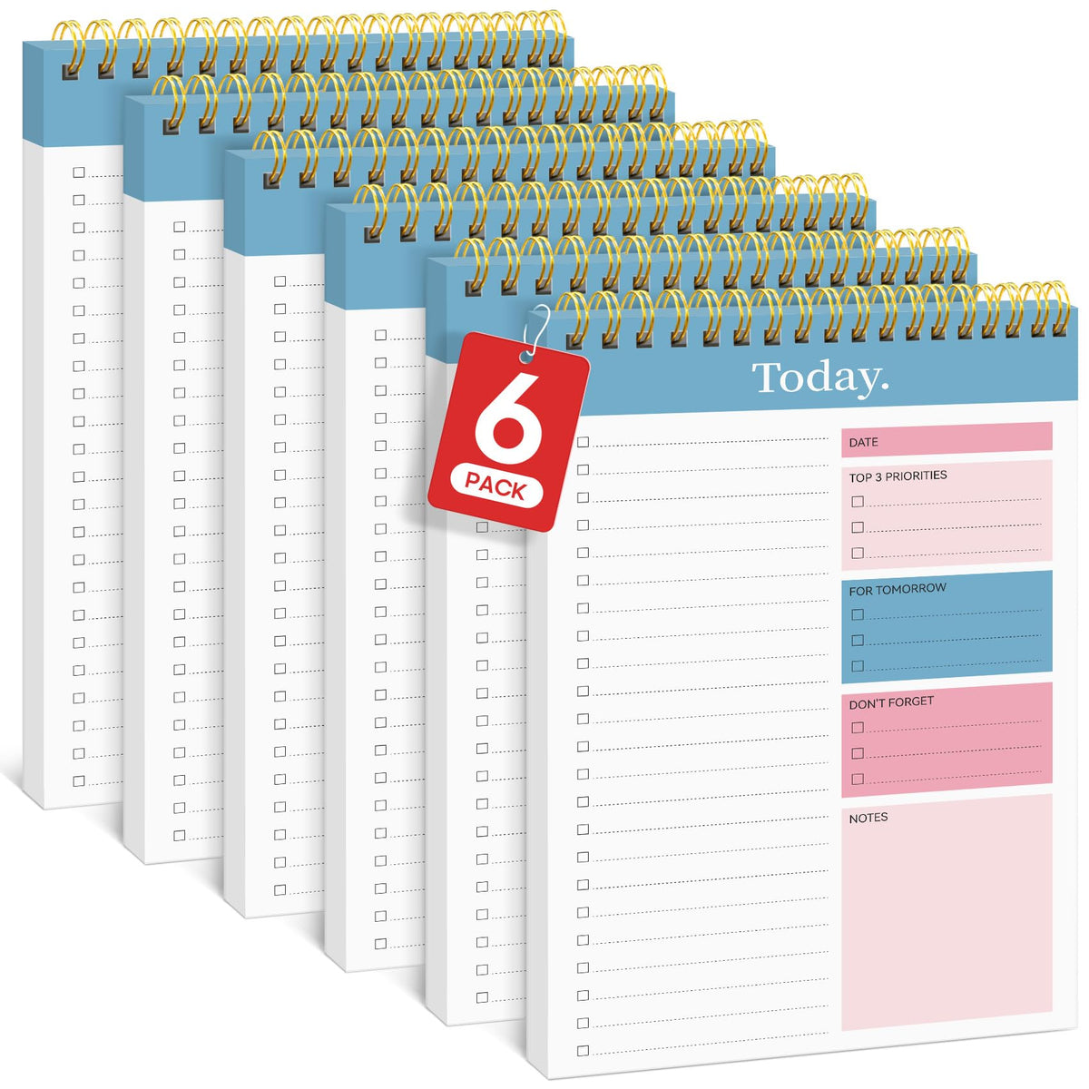 Taja To Do List Notepad, Undated Daily Planner for Work and Goal Setting