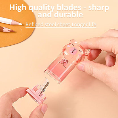 3Pcs Capybara Pencil Sharpeners, Cute Kawaii Stationery Supplies