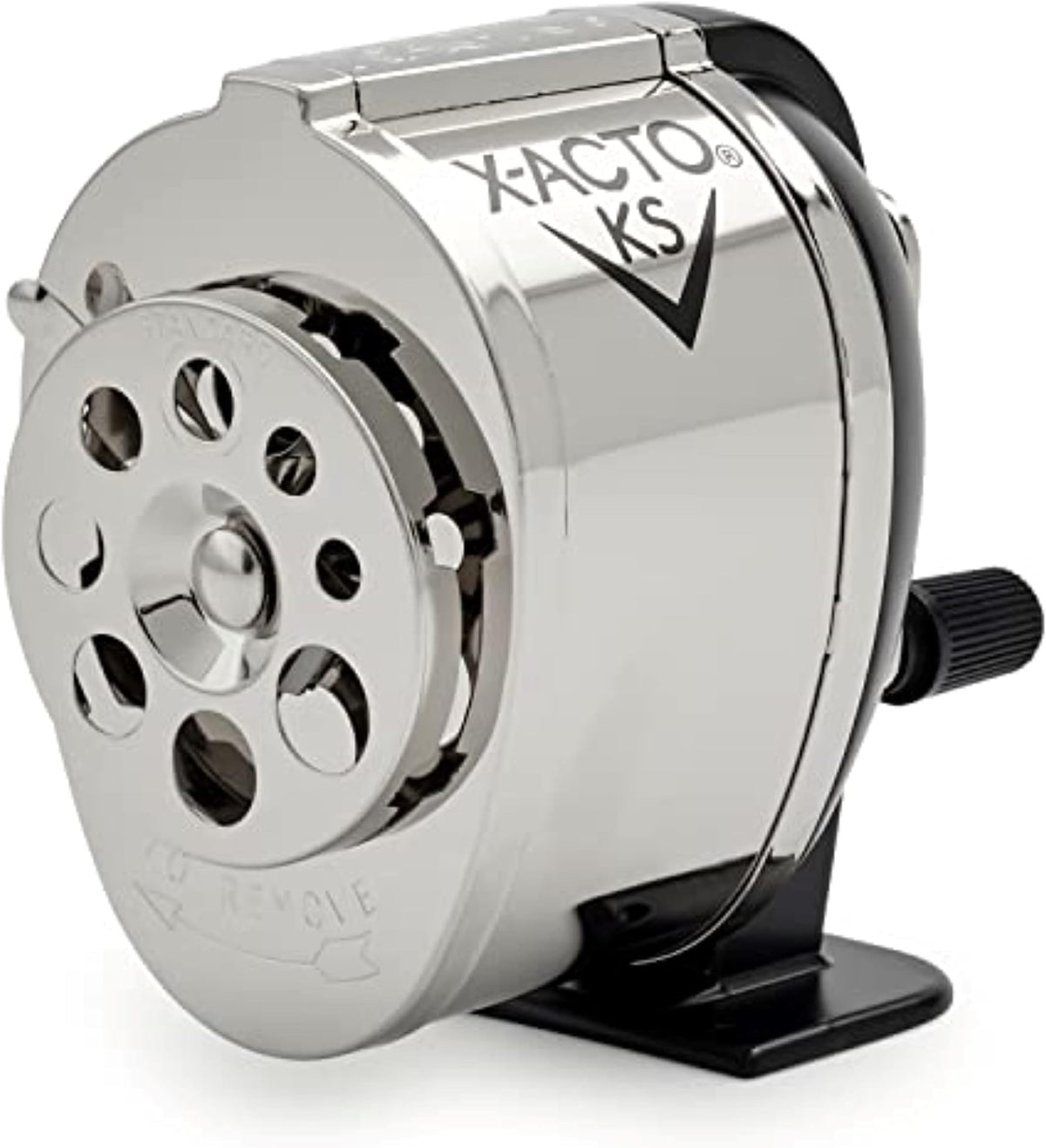 X-ACTO KS Manual Pencil Sharpener, Mountable, Metal, 1 Count - Classroom, Teacher Supplies, Adjustable for 8 Pencil Sizes