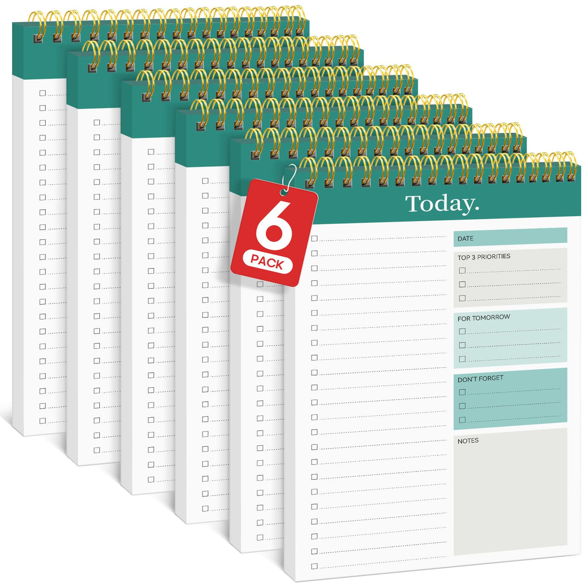 Taja To Do List Notepad, Undated Daily Planner for Work and Goal Setting