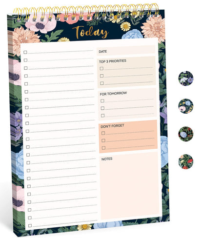 Taja To Do List Notepad, Undated Daily Planner for Work and Goal Setting