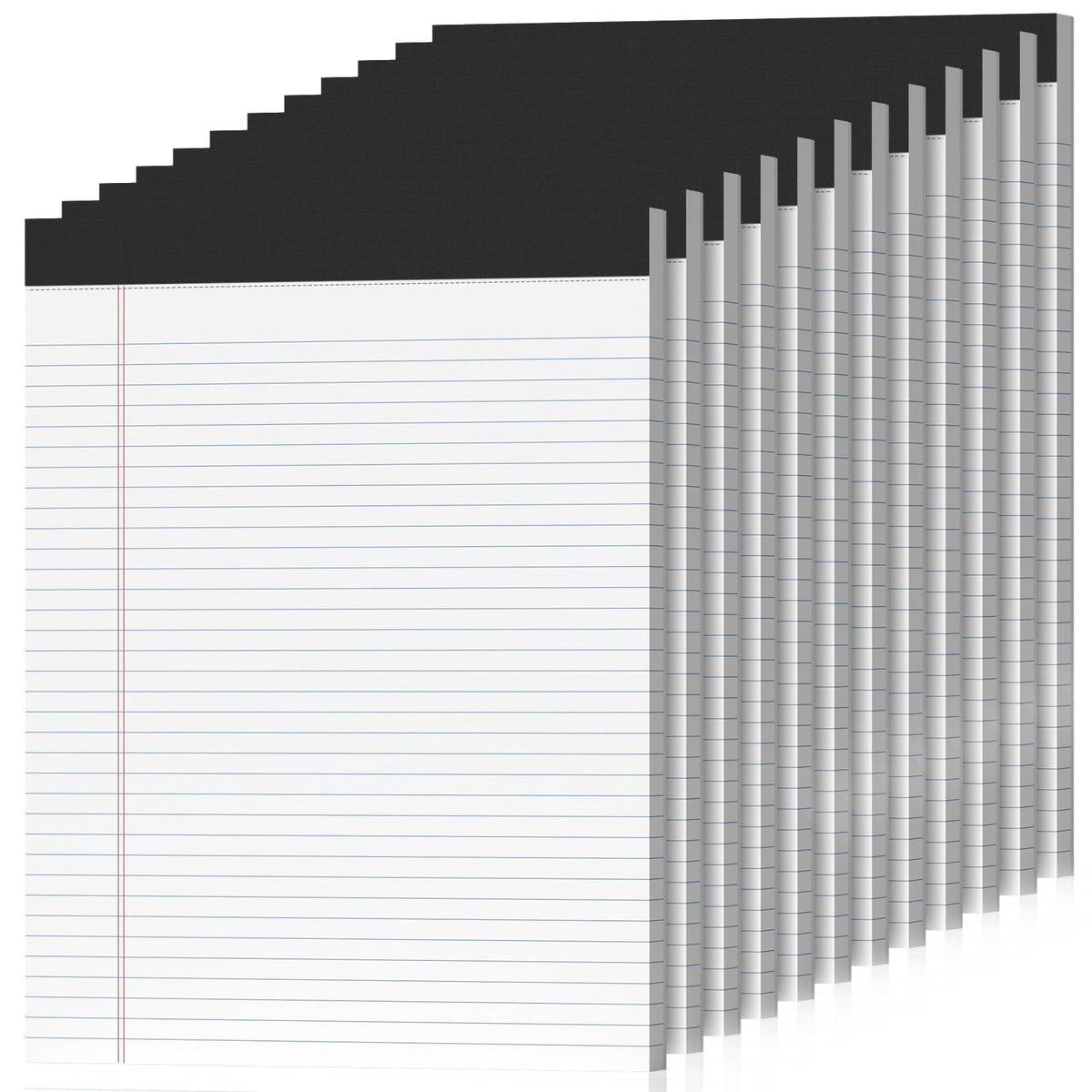 6 Pack Legal Pads 8.5" x 11" College Ruled Yellow Note Pads 8.5 x 11 Inch Micro-Perforated Notepad 300 Sheets in Total Lined Writing Paper Notebook for Office, School Supplies & To-Do Lists