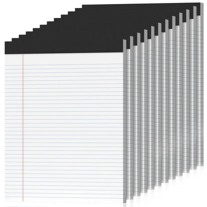 6 Pack Legal Pads 8.5" x 11" College Ruled Yellow Note Pads 8.5 x 11 Inch Micro-Perforated Notepad 300 Sheets in Total Lined Writing Paper Notebook for Office, School Supplies & To-Do Lists