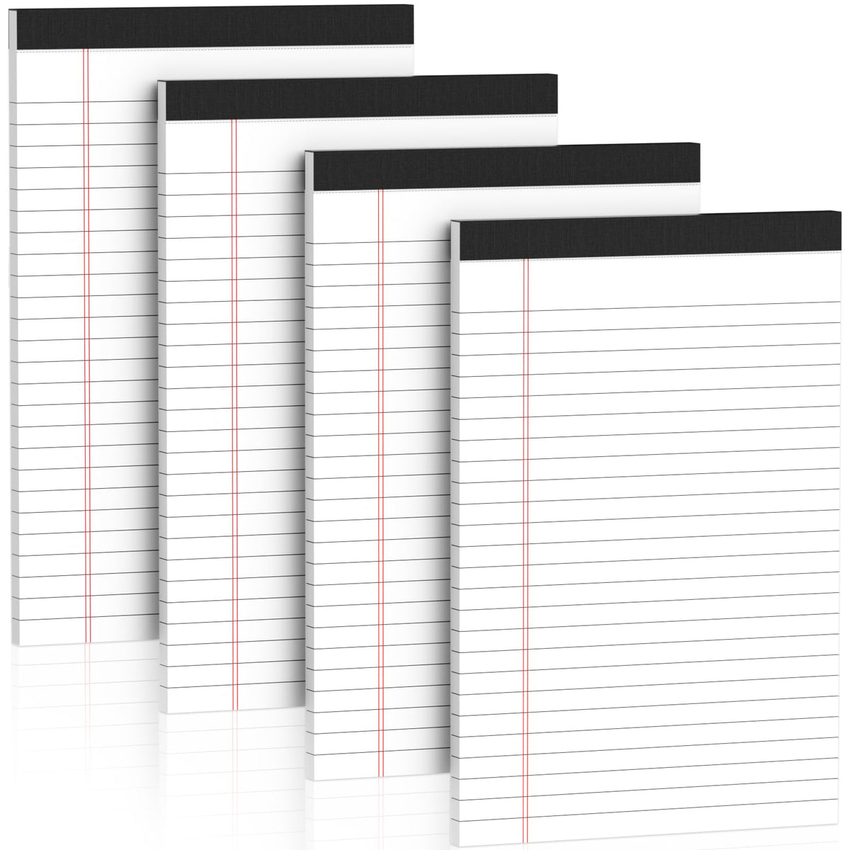 Nichela 5" x 8" Note Pads 12 Pack of Legal Pads 30 Sheets Notepad College Ruled Small Writing Pads Perforated Pages Paper Pads 80GSM Heavyweight Paper Note Pads for Home, Office, or School