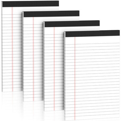 Nichela 5" x 8" Note Pads 12 Pack of Legal Pads 30 Sheets Notepad College Ruled Small Writing Pads Perforated Pages Paper Pads 80GSM Heavyweight Paper Note Pads for Home, Office, or School