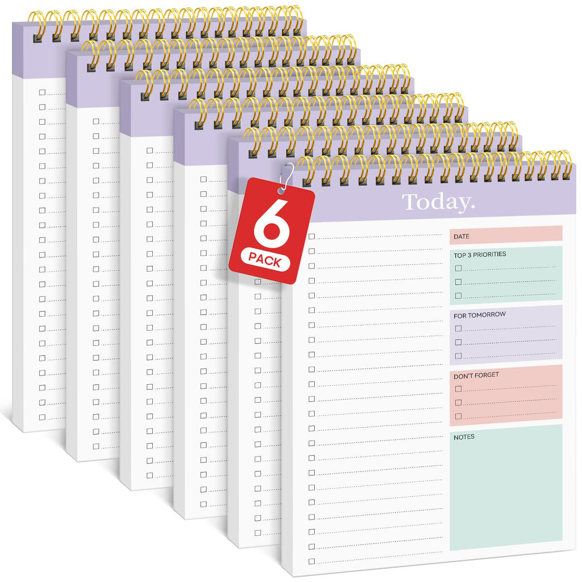 Taja To Do List Notepad, Undated Daily Planner for Work and Goal Setting