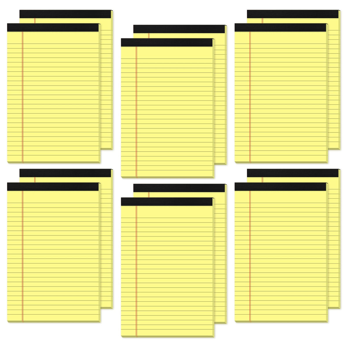 12 Pack Note Pads 5x8 Small Legal Pads White Notepads 5x8 Inch Paper Pads
