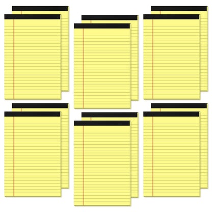 12 Pack Note Pads 5x8 Small Legal Pads White Notepads 5x8 Inch Paper Pads