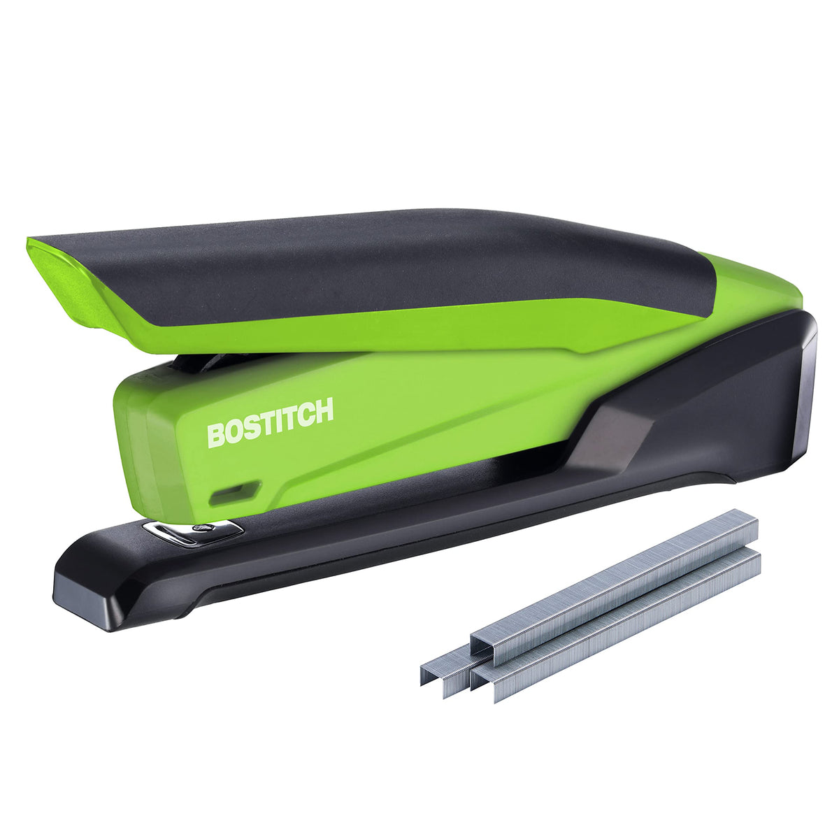 Bostitch Office Executive 3 in 1 Stapler, One Finger, 20 Sheet, Red