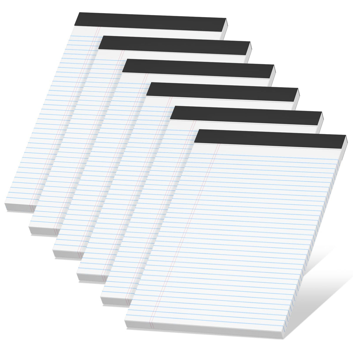 Legal Pads 8.5 x 11 Notepad, 2 Pack White Note Pads 8.5'' x 11'' for Work