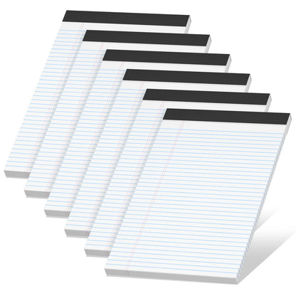 Legal Pads 8.5 x 11 Notepad, 2 Pack White Note Pads 8.5'' x 11'' for Work