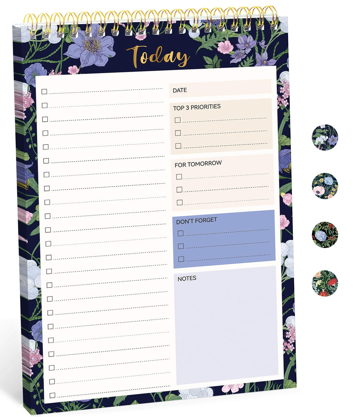 Taja To Do List Notepad, Undated Daily Planner for Work and Goal Setting