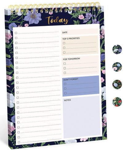 Taja To Do List Notepad, Undated Daily Planner for Work and Goal Setting
