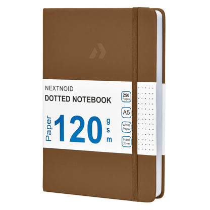 Nextnoid Lined Notebook Journal for Men - 120 GSM Thick Paper - 160 Pages - A5 Hardcover Notebook for Work - Ideal for Writing, Journaling, and Note-Taking (Black)