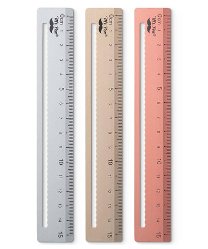 Mr. Pen- Steel Rulers, 3 pcs, 15cm, Silver, Gold, Rose Gold