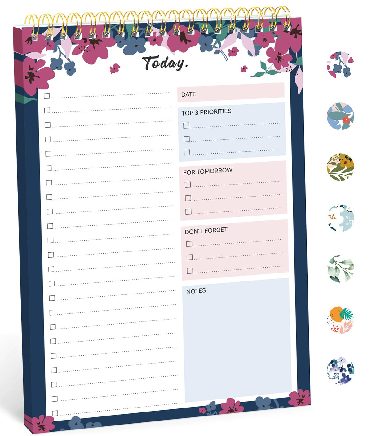 Taja To Do List Notepad, Undated Daily Planner for Work and Goal Setting