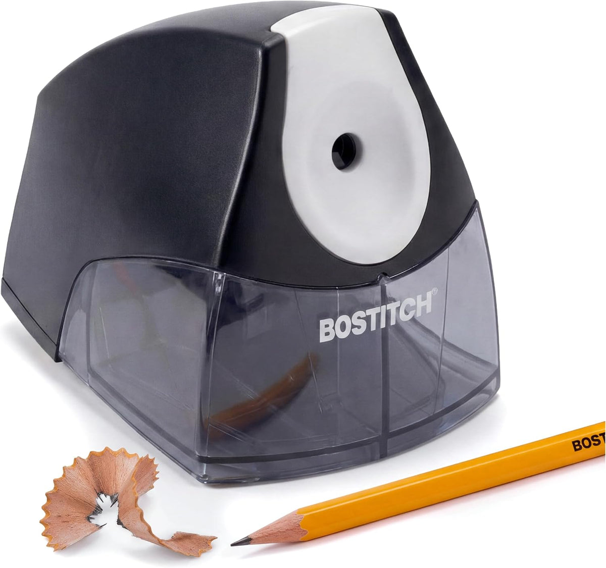 Bostitch Office Electric Pencil Sharpener, Heavy Duty, Stall-Free, Black