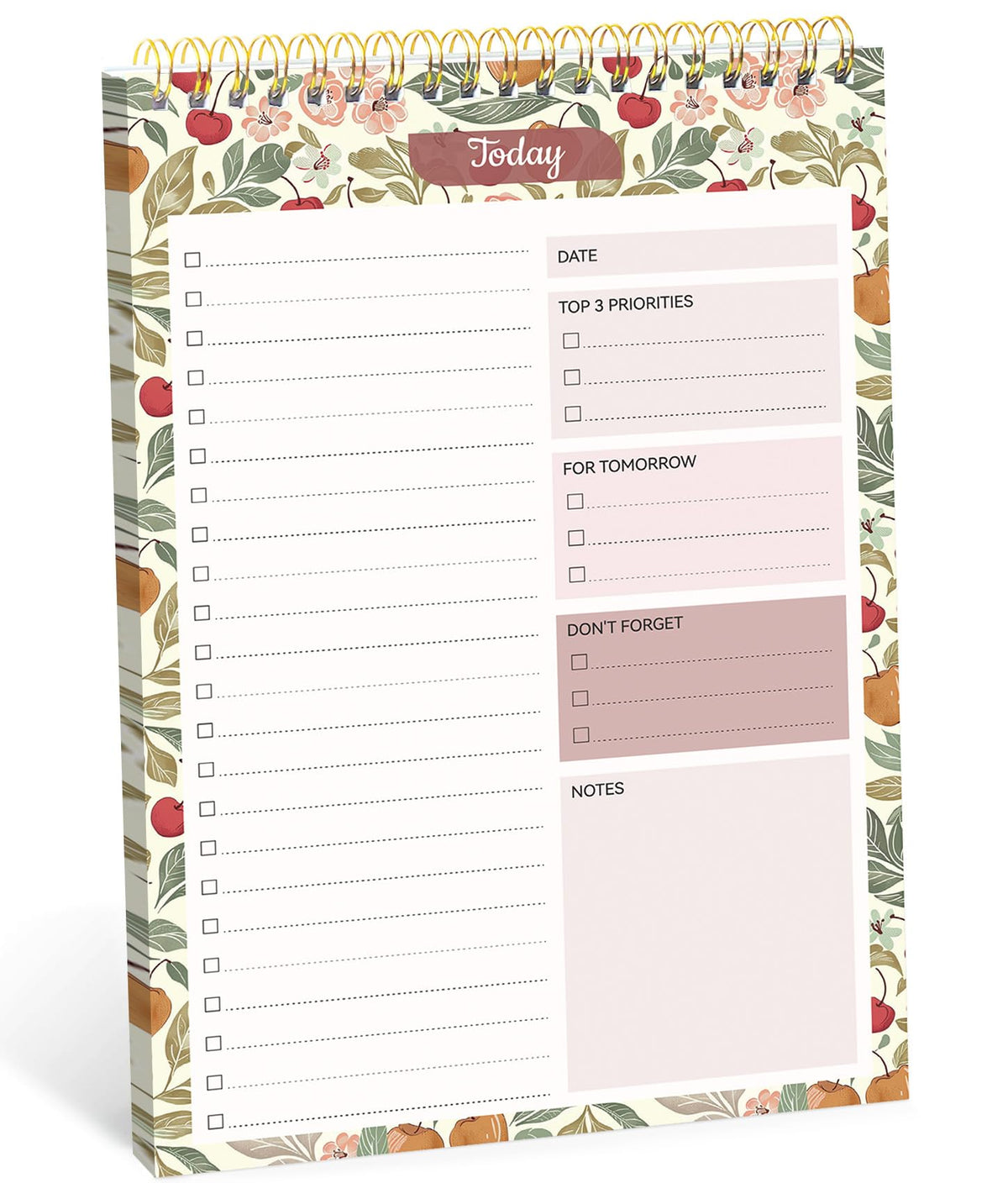 Taja To Do List Notepad, Undated Daily Planner for Work and Goal Setting