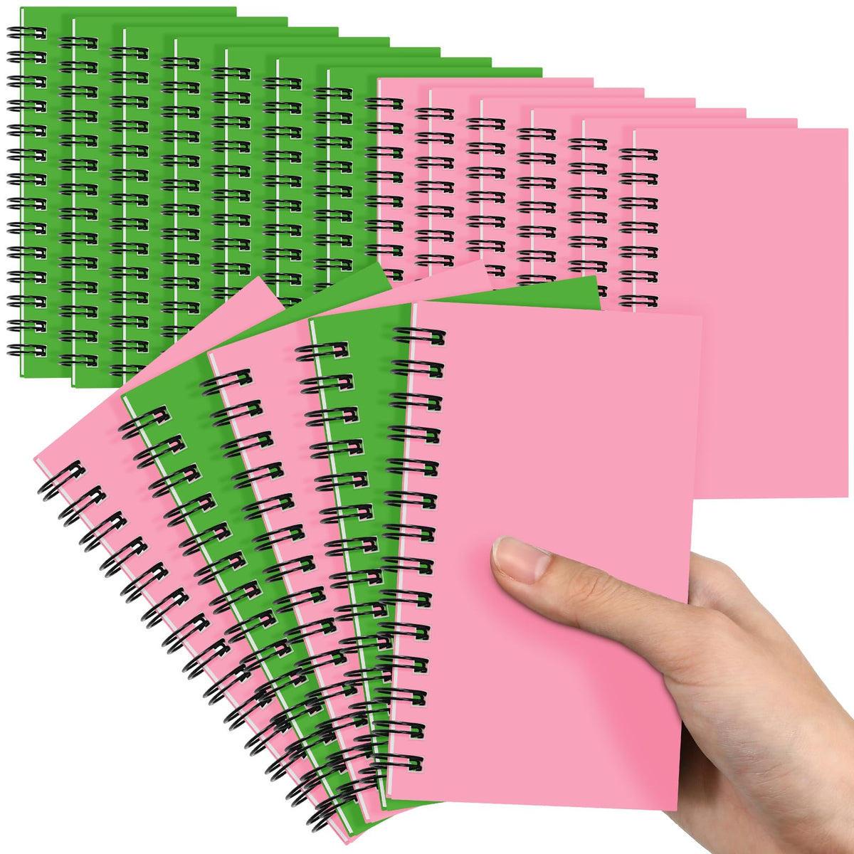 Jutom 18 Pcs Small Spiral Notebook Memo Pad 3x5, Orange
