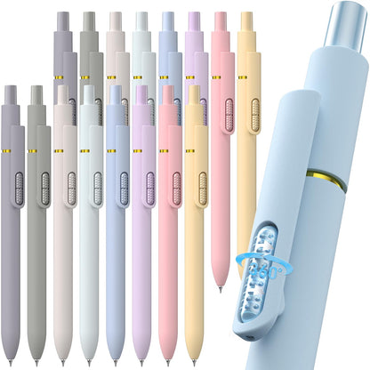 Hiacry 8 Pack Gel Pens, Quick-Drying Black Ink, 0.7mm Fine Point Fidget Pen