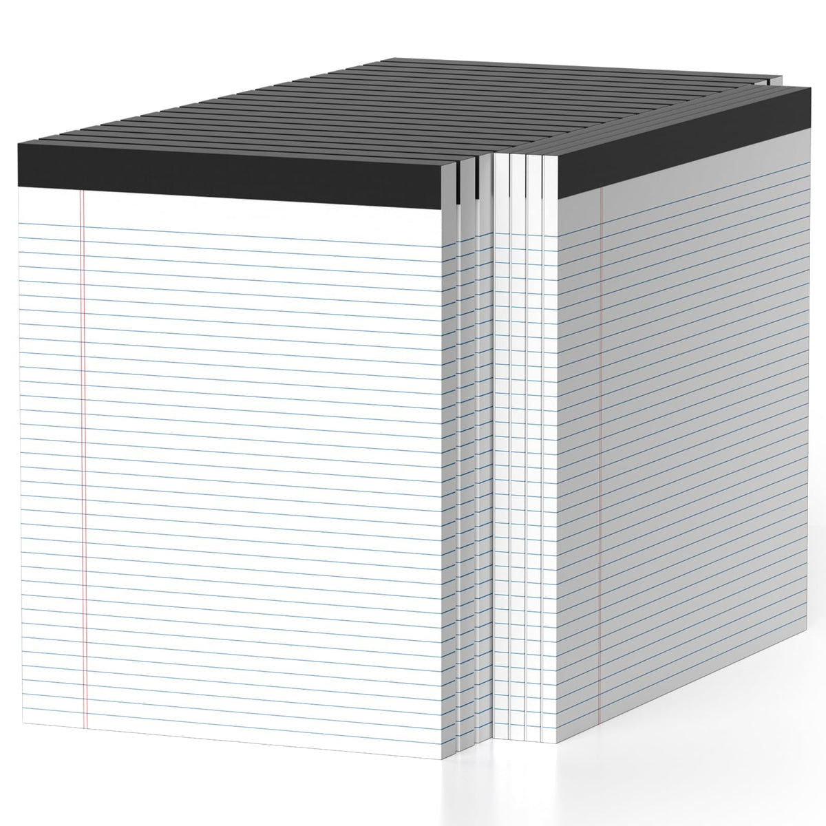 6 Pack Legal Pads 8.5" x 11" College Ruled Yellow Note Pads 8.5 x 11 Inch Micro-Perforated Notepad 300 Sheets in Total Lined Writing Paper Notebook for Office, School Supplies & To-Do Lists