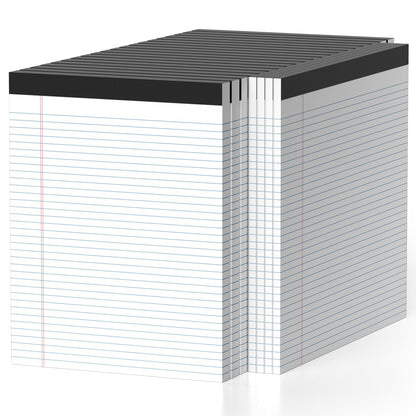 6 Pack Legal Pads 8.5" x 11" College Ruled Yellow Note Pads 8.5 x 11 Inch Micro-Perforated Notepad 300 Sheets in Total Lined Writing Paper Notebook for Office, School Supplies & To-Do Lists