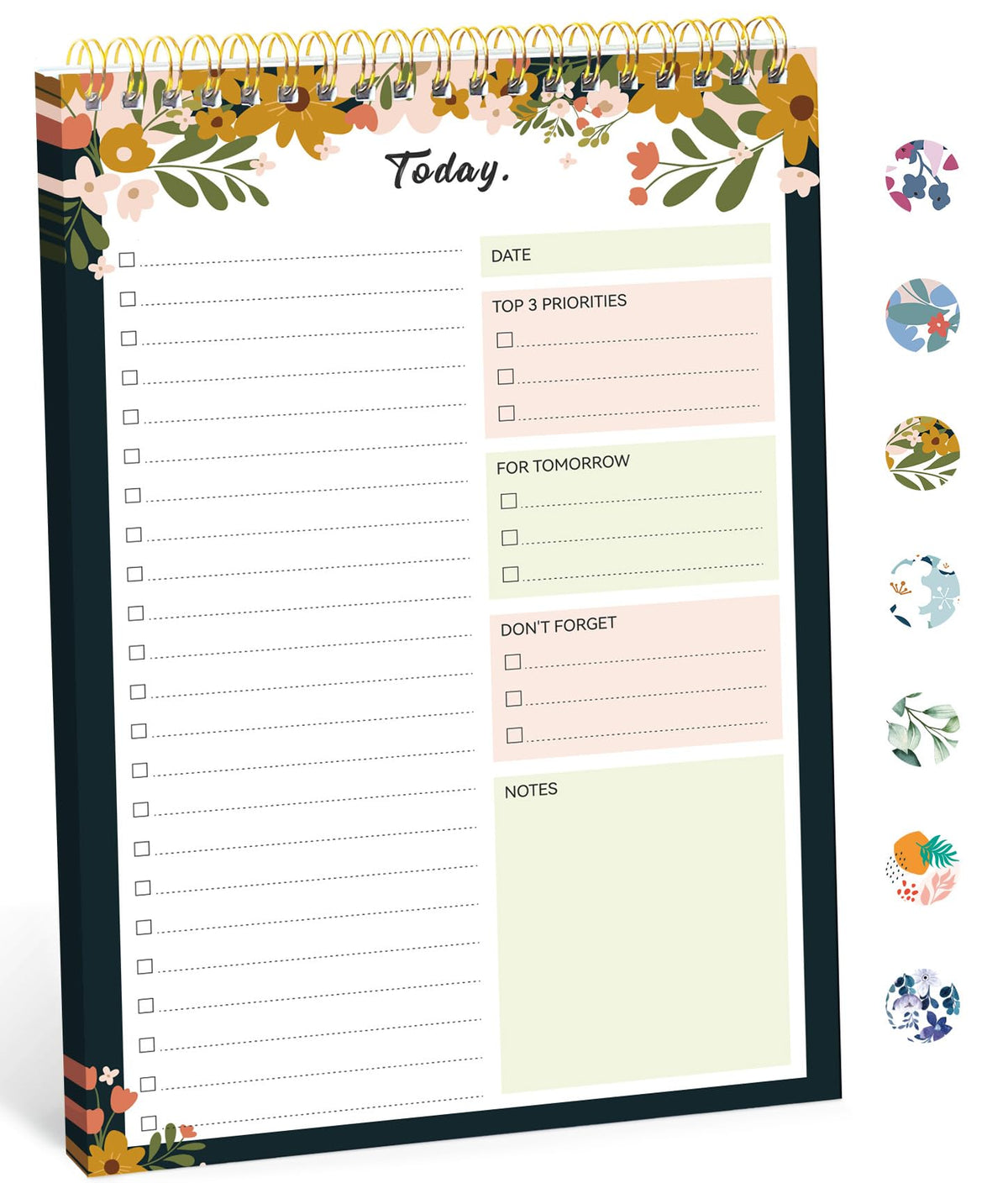 Taja To Do List Notepad, Undated Daily Planner for Work and Goal Setting