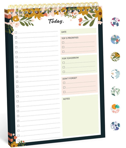 Taja To Do List Notepad, Undated Daily Planner for Work and Goal Setting