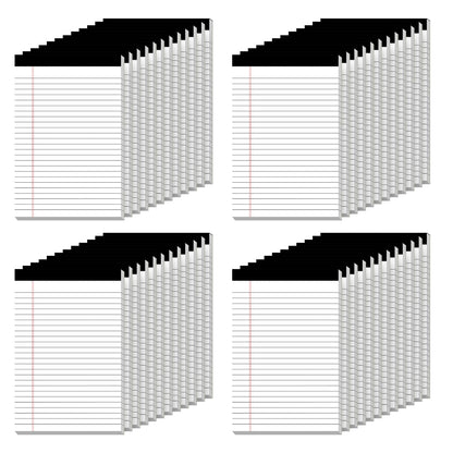 Nichela 5" x 8" Note Pads 12 Pack of Legal Pads 30 Sheets Notepad College Ruled Small Writing Pads Perforated Pages Paper Pads 80GSM Heavyweight Paper Note Pads for Home, Office, or School