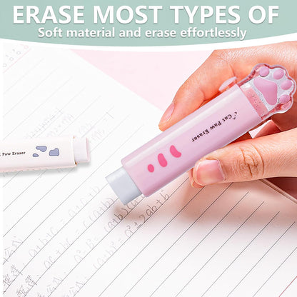 4Pcs Cute Stationery Set,Kawaii School Supplies