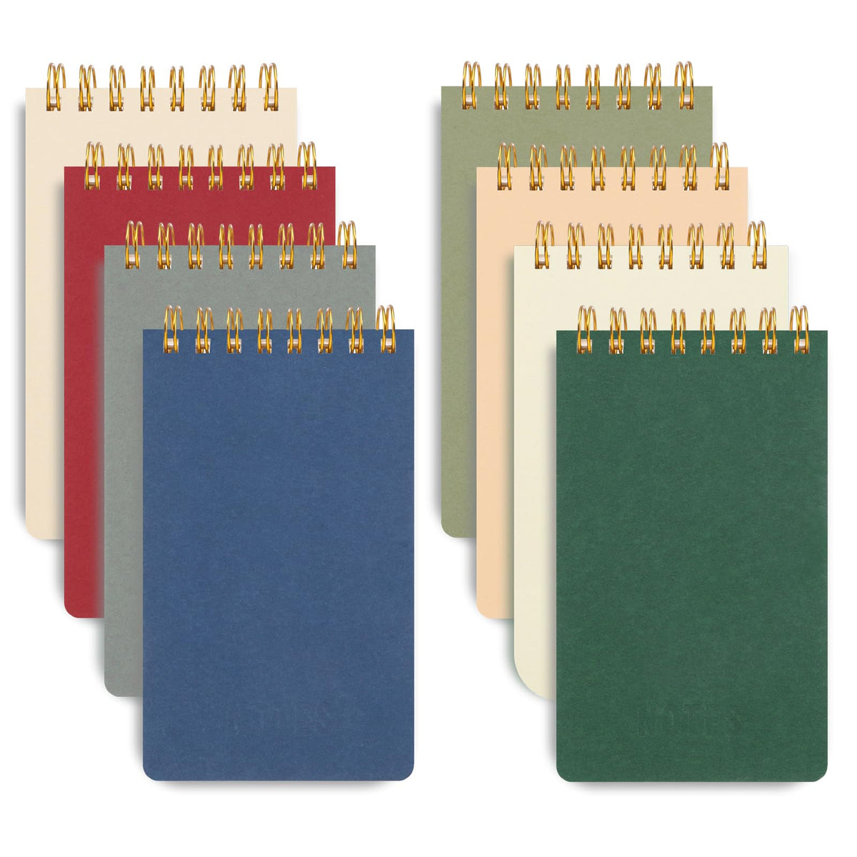 Thboxes Pocket Notebooks 8 Pack, 3x5 Inch Mini Pads Spiral, Macaron Colors