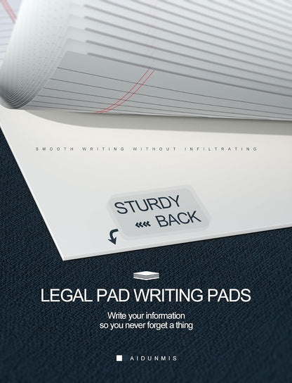 12 Pack Note Pads 5x8 Small Legal Pads White Notepads 5x8 Inch Paper Pads