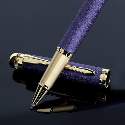 Rollerball Pens - Luxury Gift Set for Women, Refillable Black Ink Pens for Executive Office, Professional, Designer Pens (Purple)