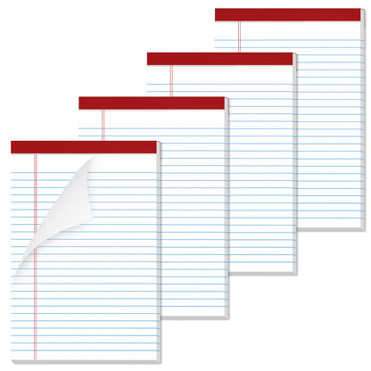 Nichela 5" x 8" Note Pads 12 Pack of Legal Pads 30 Sheets Notepad College Ruled Small Writing Pads Perforated Pages Paper Pads 80GSM Heavyweight Paper Note Pads for Home, Office, or School