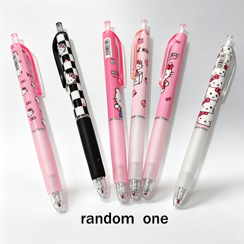 Random 1pc Ins High-V Series Click Pen Student Quick-Dry Good to Write Test-Taking Pen 0.5Mm Black Neutral Pen Full