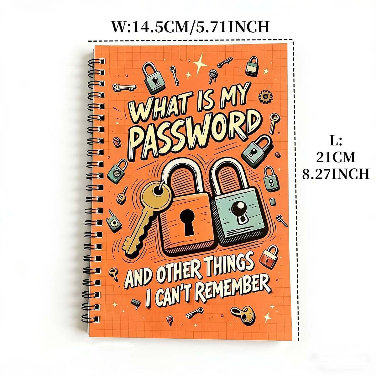 Password Keeper Notebook (2 Styles) - Internet & Computer Login Organizer | With Alphabetical Tabs, Spiral Bound for Home/Office, Website Username Password Tracker