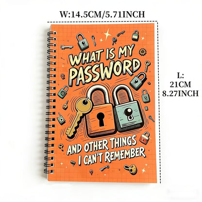 Password Keeper Notebook (2 Styles) - Internet & Computer Login Organizer | With Alphabetical Tabs, Spiral Bound for Home/Office, Website Username Password Tracker