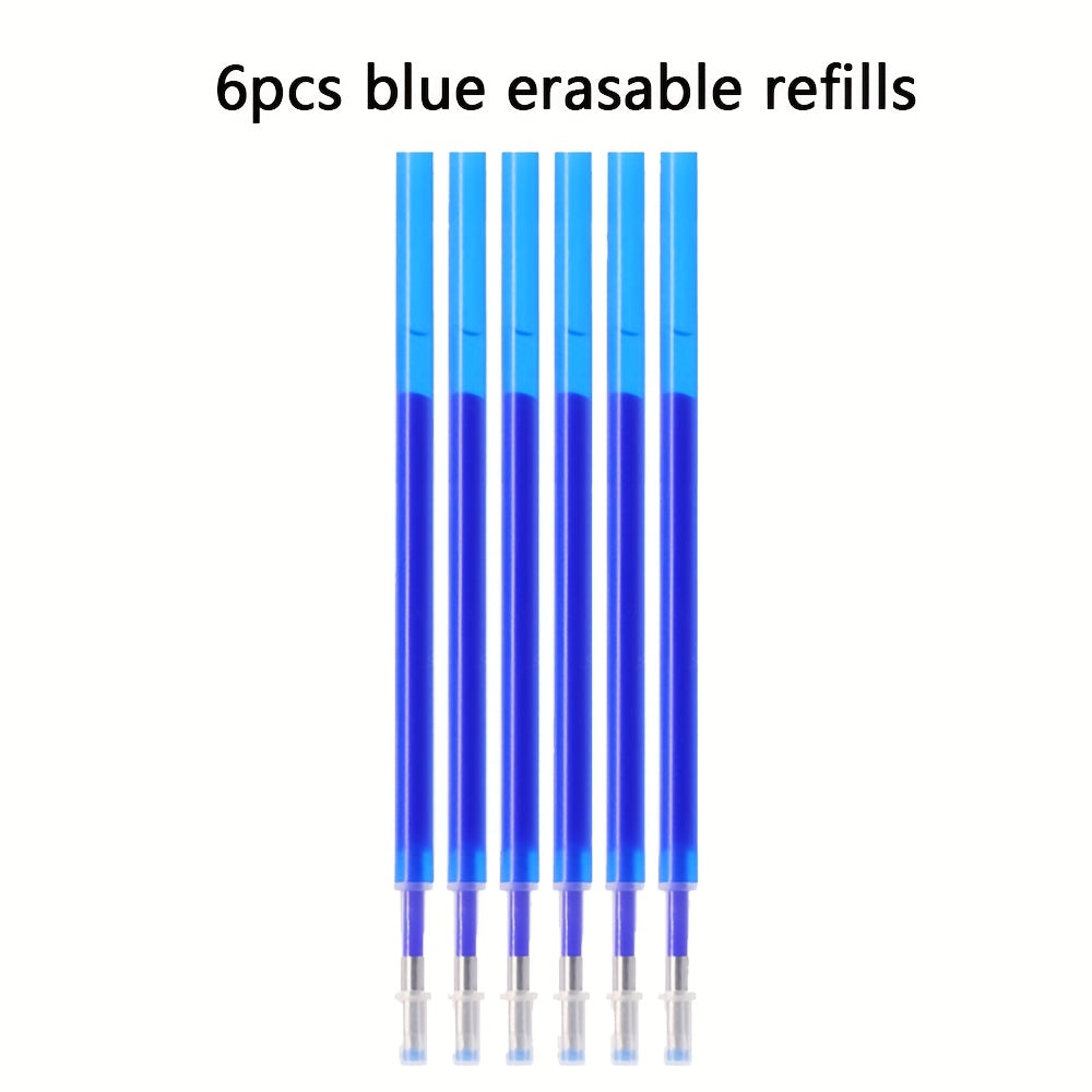 Fine Writing Instruments • 6 Plastic Erasable Pens • 0.5Mm Pointed Needle • Plastic Grip Design for Improved Grip Comfort • 6 Colours to Choose From • Easy to Erase Water Pen for Drawing Writing • Student Stationery • Back to School Supplies