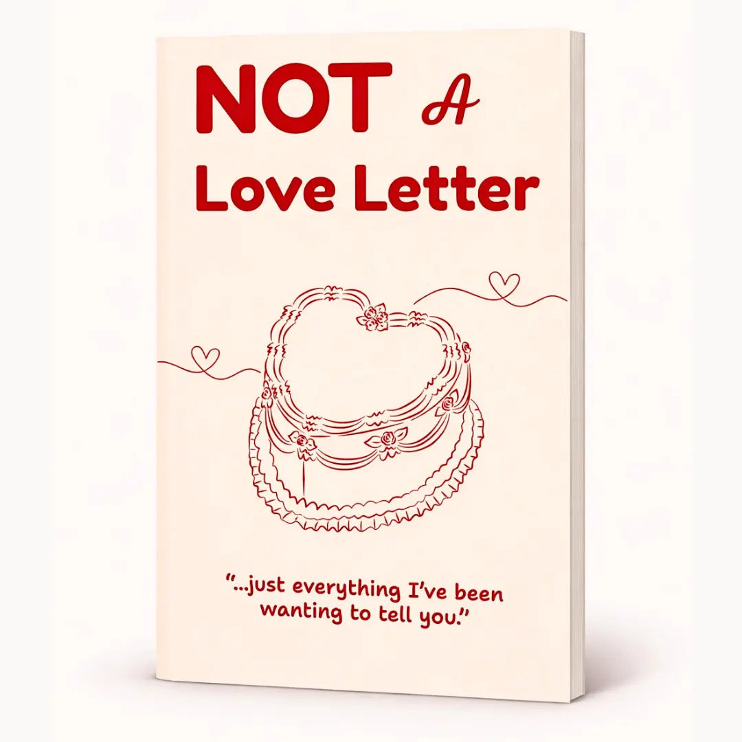 Not A Love Letter Romantic Fill-In Love Journal for Couples – Aesthetic Gift Book | BookTok Anniversary, Perfect Gift for Valentine’s Day, Birthday Interactive Notebook Color Travel Notebook