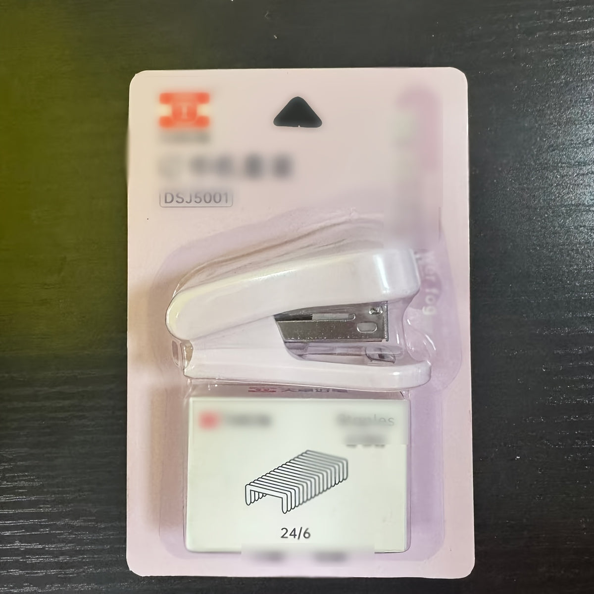 [Compact And Portable] 1pc Mini Stapler And 320pcs Staples, Capacity 40pcs, Max Paper Depth 25Mm, Built-In Starter, Compact And Portable